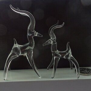 Miniature Glass Antelopes